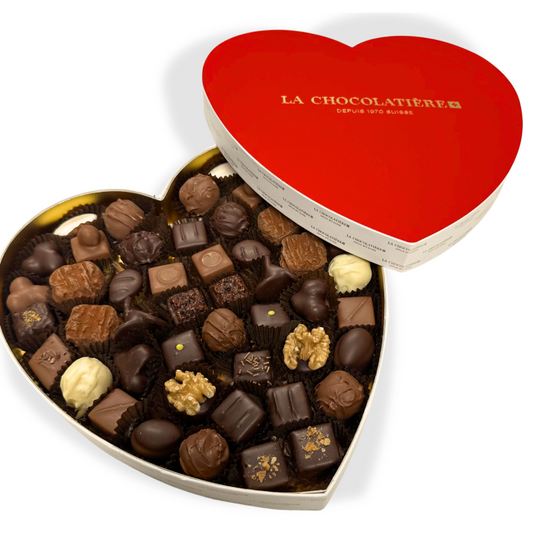 Coffret Coeurs Velours - 50 pralinés & truffes
