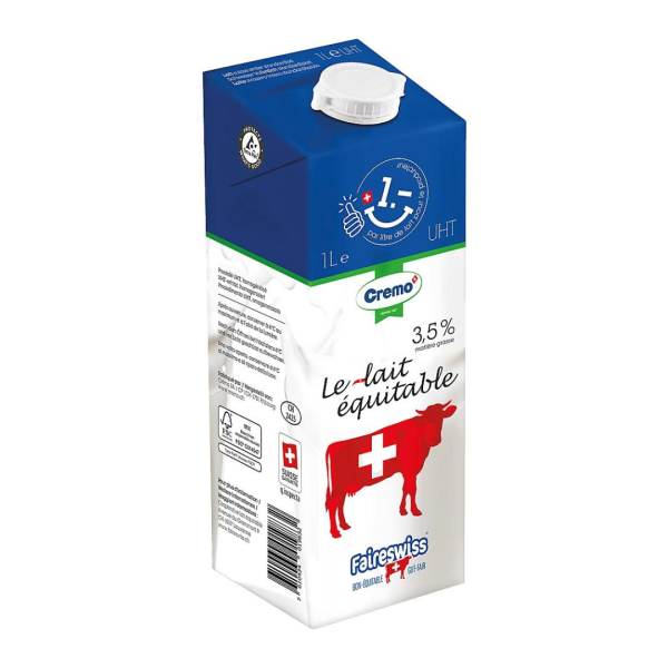 FaireSwiss UHT-Fairtrade-Milch